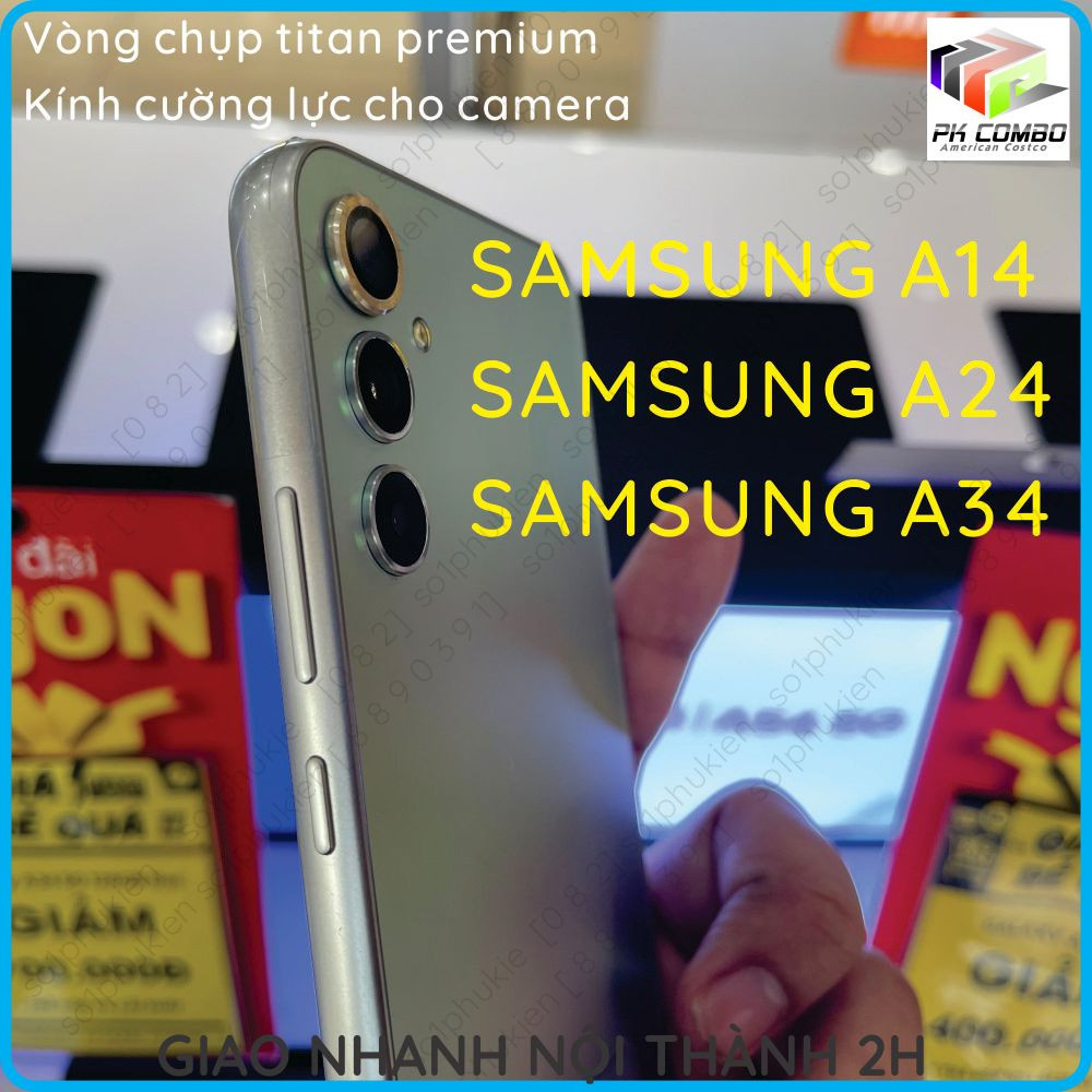 Kính cường lực camera cho Samsung A14/ Samsung A24/ Samsung A34