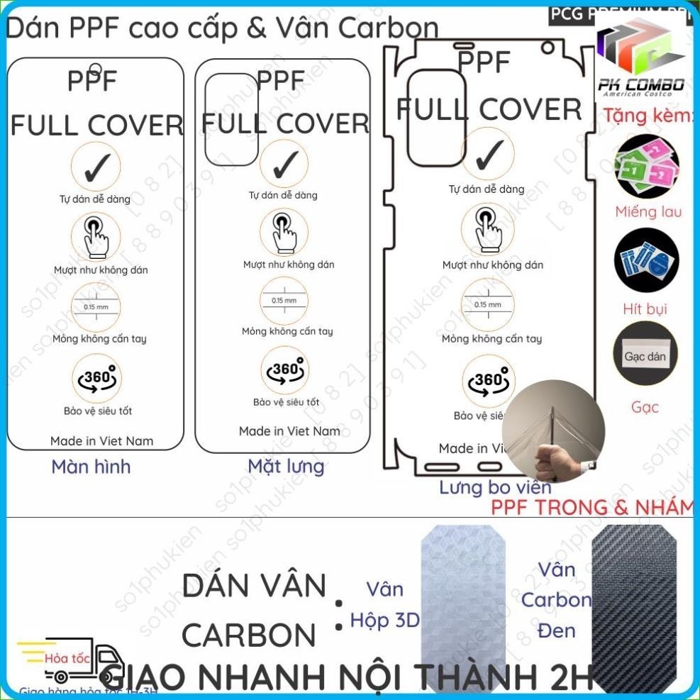 Dán PPF & Vân Carbon Xiaomi Redmi Note 10 JE (Japan)/ Note 10T 5G (Quốc Tế)/ Note 10T 5G (Japan) cho