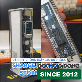 Miếng dán PPF Hydorgen Chống Trầy Sạc Dự Phòng Trong Suốt Sharge Shargeek Storm 2 Slim 20000mah 130W STM2e-1 trong, nhám