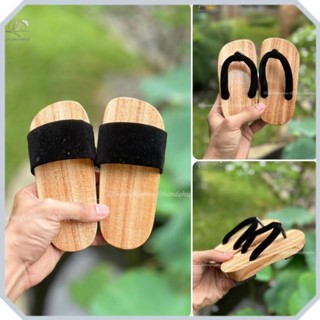 Guốc mộc cho bé gái, dép gỗ cho bé trai và bé gái chất gỗ xoan đào bền bỉ chống thấm nước Thiên Di