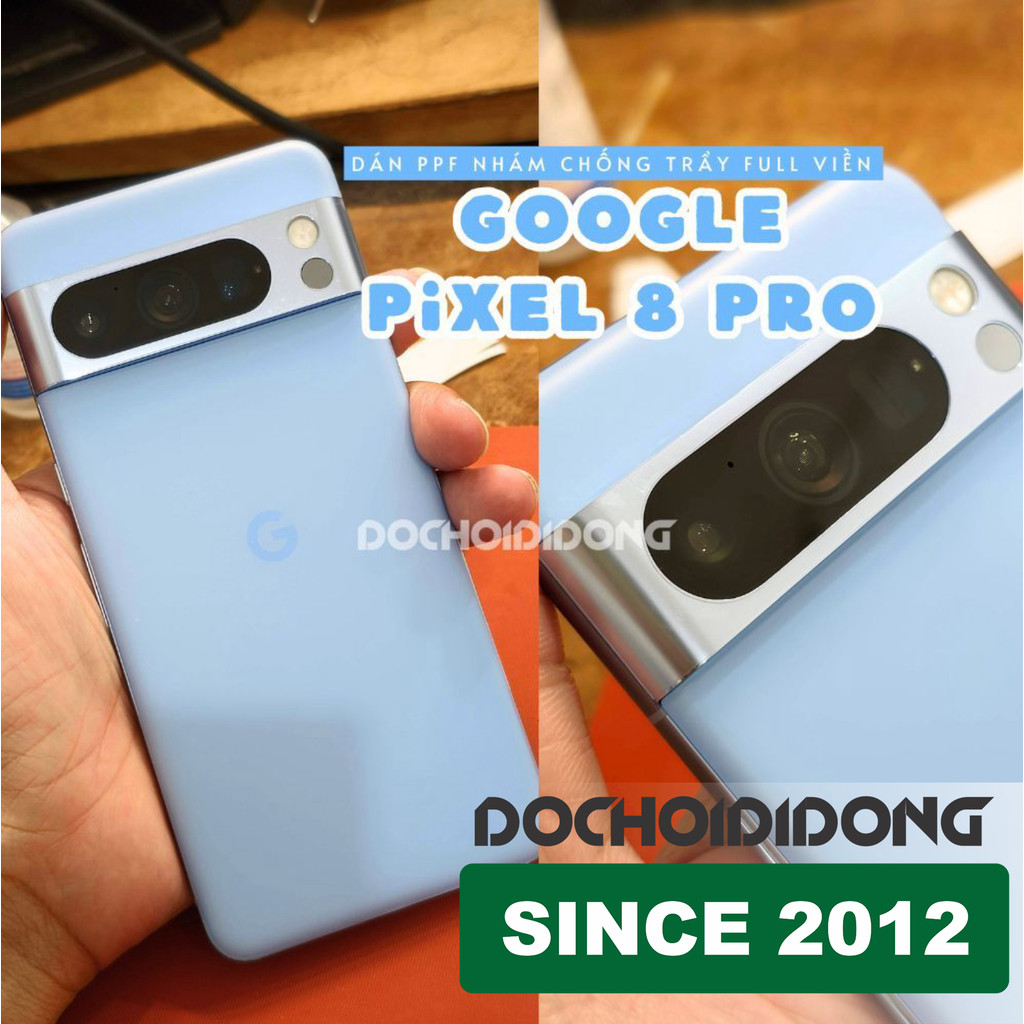 Miếng dán PPF  Google Pixel 8 Pro trong, nhám, đổi màu cao cấp
