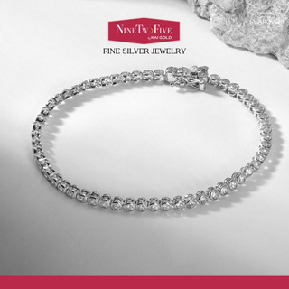  Vòng Tay Bạc Ý Argentium Đính Đá Swarovski Sang Trọng – Nine Two Five – Quà Tặng Ý Nghĩa 