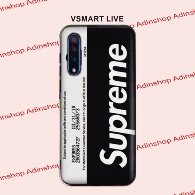 Ốp lưng Vsmart mẫu Supreme
