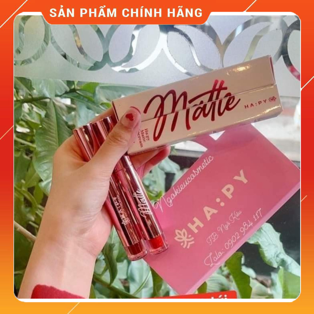 [HÀNG CHÍNH HÃNG] Son Kem Lì Hapy MINIGARDEN siêu lỳ, lâu trôi, giữ màu lên đến 24h DATE MỚI NHẤT