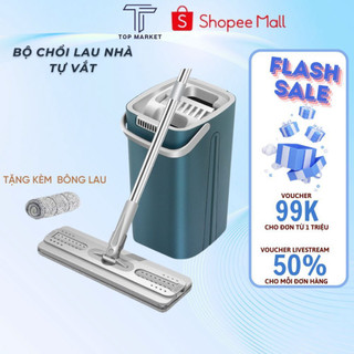 Cây Lau Nhà Tự Vắt Thông Minh Xoay 360 Độ Cao Cấp Dễ Dàng Sử Dụng 