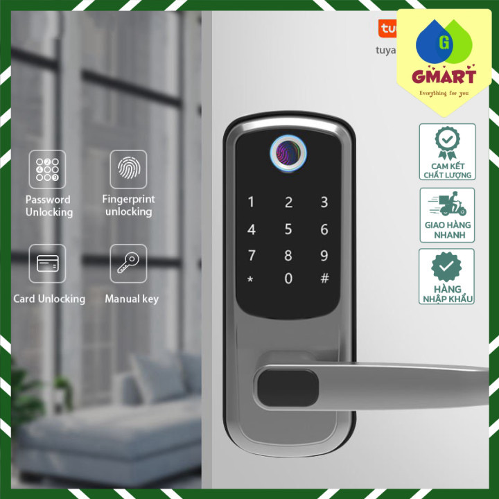 Khóa cửa vân tay thông minh SmartHome Wifi Door lock App RF-S825 55mm 3kg Modern Tech