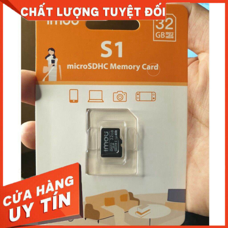 (loại 1) Thẻ nhớ 32gb , 64gb IMOU chuyên dành cho Camera, Máy ảnh, Điện thoai, máy vi tính bảng - Bảo hành 5 Năm