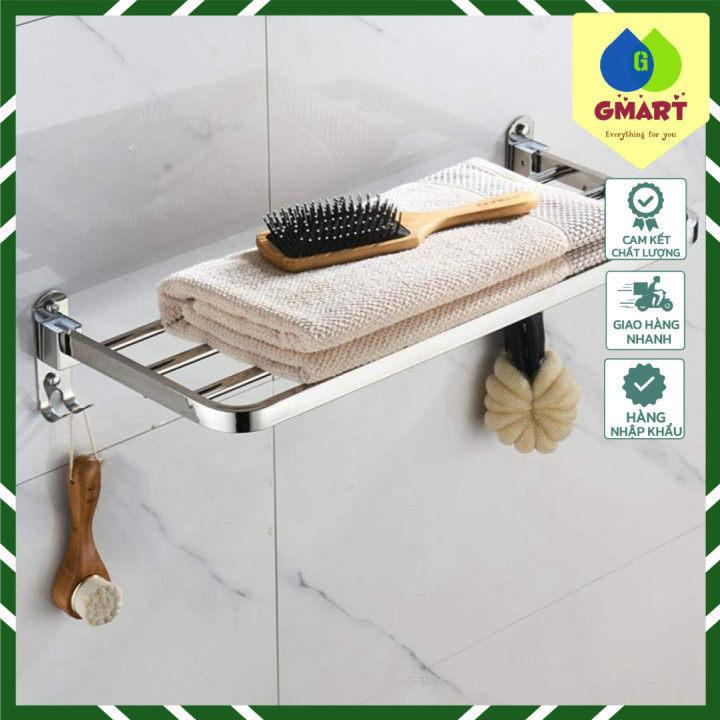 Gmart - Giá treo khăn tắm không cần khoan SlimFix SUS304