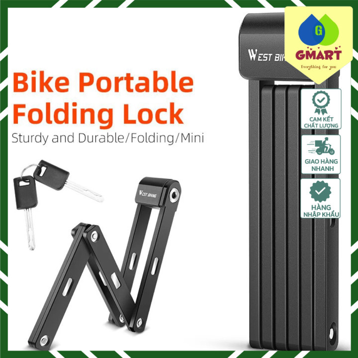 xe máy gọn Chống Cắt Foldable Bicycle Lock Security West Biking 0,8m 45mm Modern Home