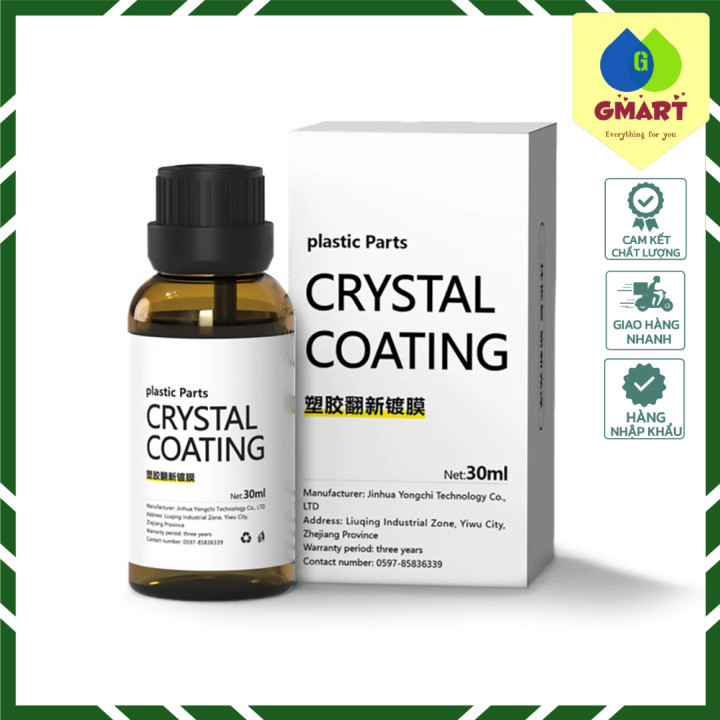 GSmart - Bộ Phủ Thủy Tinh Đen Nhựa Cô Đặc Plastic Crystal Coating