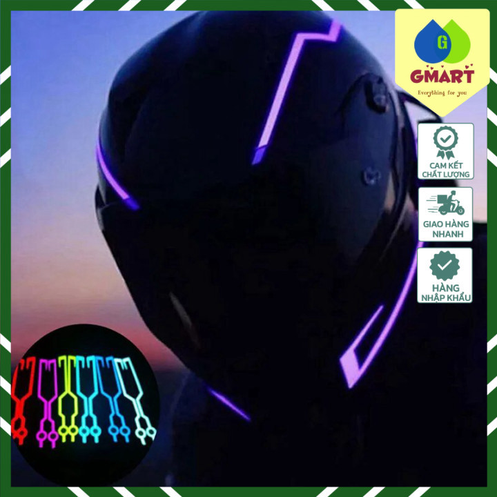 GSmart - Đèn led dán mũ bảo hiểm Motorcycle Helmet Light DIY Helmet Cover Decor