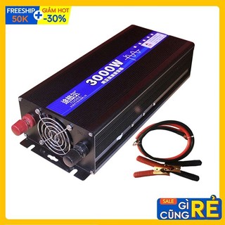 Bộ đổi nguồn điện 12v sin chuẩn 3000W linh kiện chất lượng cao, ruột lõi đồng