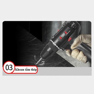 Máy khoan, bắt vít dùng pin KEWEIWE 12V - 2 tốc độ