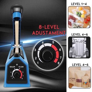 Máy hàn miệng túi nilon PFS-200 đa năng dán túi nilon, zip bạc, túi giấy craft