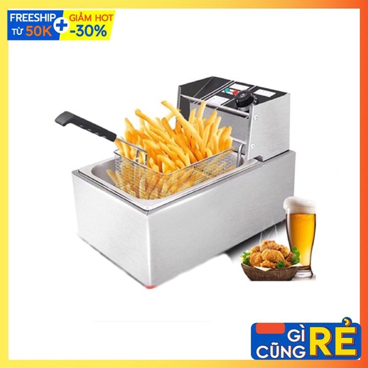 Nồi chiên ngập dầu SUNNY 2500W chất liệu inox dày dặn, bền bỉ theo thời gian
