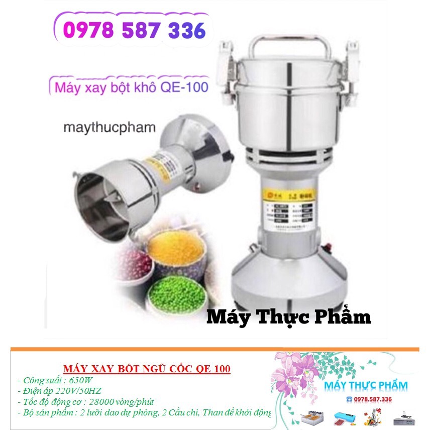 Máy xay thảo dược gia vị 650W công suất cao, nghiền mọi thực phẩm cứng