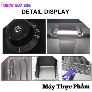 Bếp chiên nhúng điện SUNNY 5000W hệ thống gia nhiệt kép nóng nhanh, sôi mạnh