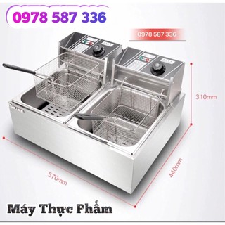 Bếp chiên nhúng điện SUNNY 5000W hệ thống gia nhiệt kép nóng nhanh, sôi mạnh