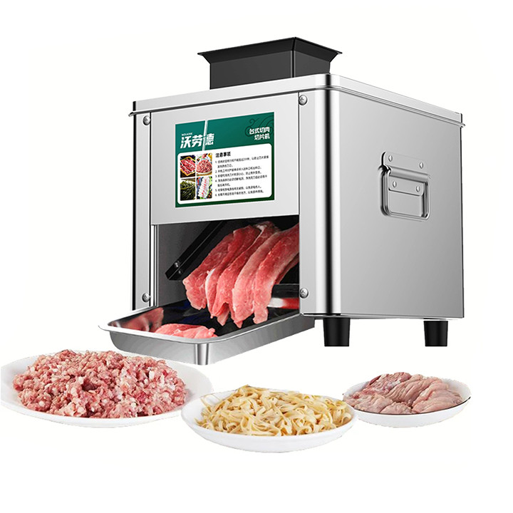 Máy cắt chả lụa lưỡi 2.5mm 850W thái bì tai heo thịt bò tươi sống và tái chín