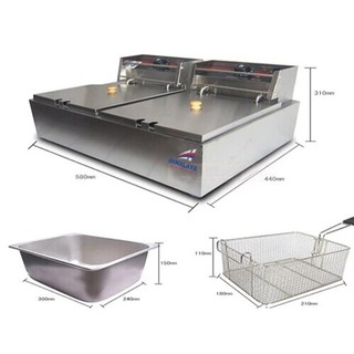 Bếp chiên dầu SUNNY 5000W đa năng chiên gà rán, khoai tây, đồ ăn nhanh
