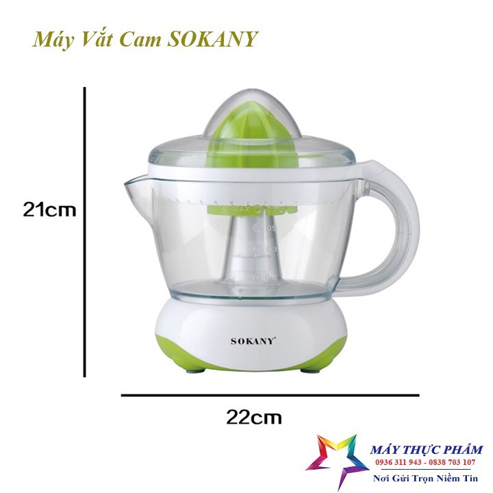 Vắt cam SOKANY 40W màu sấc hiện đại, kiểu dáng sang trọng