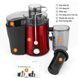 Máy ép trái cây 600W màu sắc hiện đại, kiểu dáng sang trọng