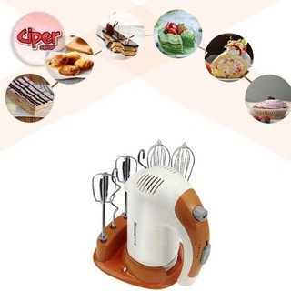 Máy đánh trứng NETMEGO 300W nhiều phụ kiện kèm 3 bộ que trộn bột inox