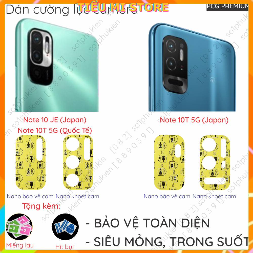 [Mua 1 tặng 1] Dán cường lực camera Xiaomi Redmi Note 10 JE (Japan)/ Note 10T 5G (Quốc Tế)/Note 10T 