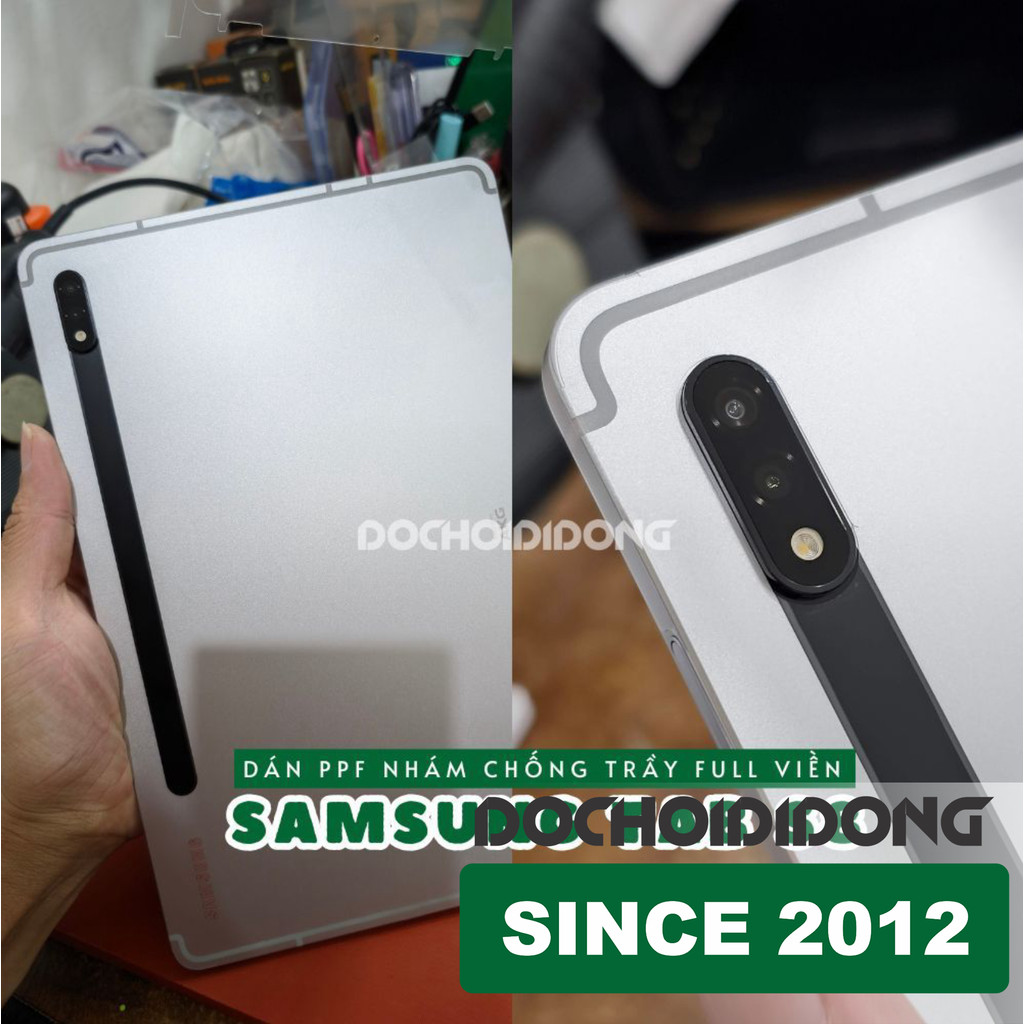 Miếng dán PPF Hydorgen Mặt lưng Samsung Tab S7/S8/S7+ Plus/S8+ Plus/S8 Ultra/S9/S9+ Plus/S9 Ultra trong, nhám cao cấp