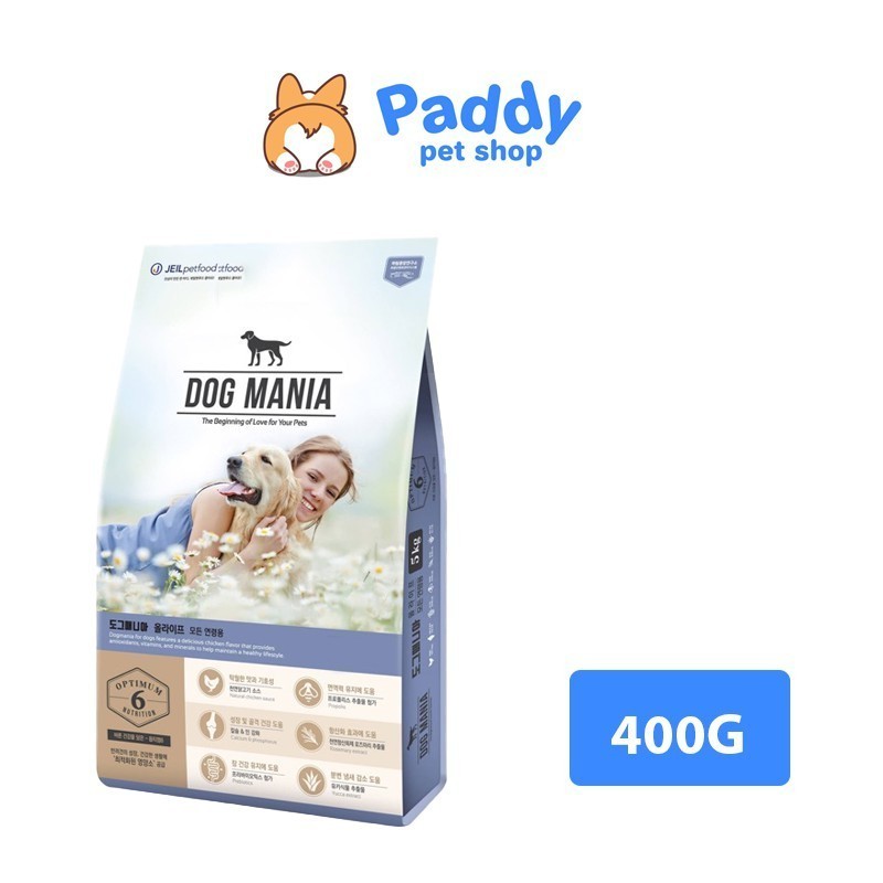 [400g] Dog Mania - Thức ăn hạt cho chó mọi lứa tuổi