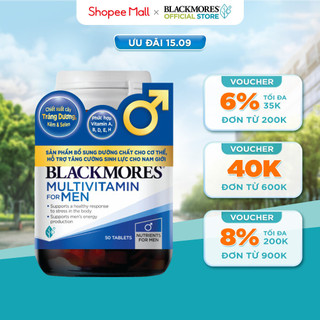 Vitamin Tổng Hợp Hỗ Trợ Sức Khỏe Nam Giới Blackmores Multivitamin For Men Lọ 50 Viên