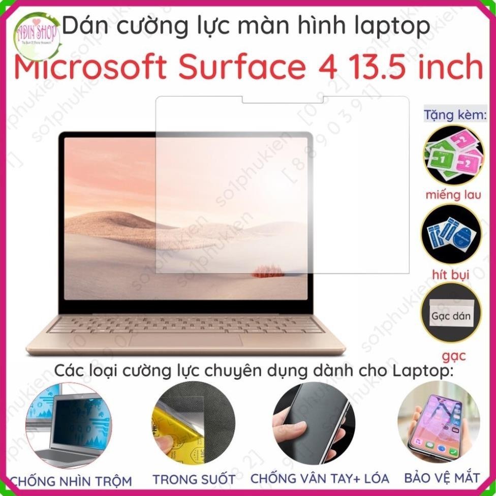 Dán màn hình cường lực Surface Laptop 2, Surface Laptop 3, Surface Laptop 4, lap 1 13.5 inch/ 15 inc