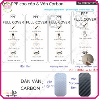 Dán PPF & Vân Carbon Honor X8/ Honor X8a/ Honor X8b loại trong, nhám dành cho màn hình, mặt lưng, full viền