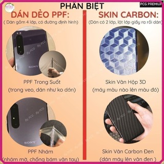 Dán mặt lưng PPF, Carbon Sharp Crystal 305SH chống trầy xước
