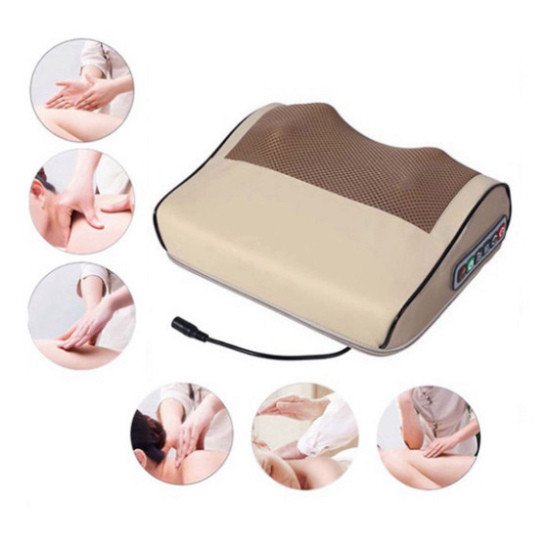 Gối Massage Cổ Vai Gáy - Máy Massage Hồng Ngoại 20 Bi Cao Cấp Bảo Hành 12 Tháng