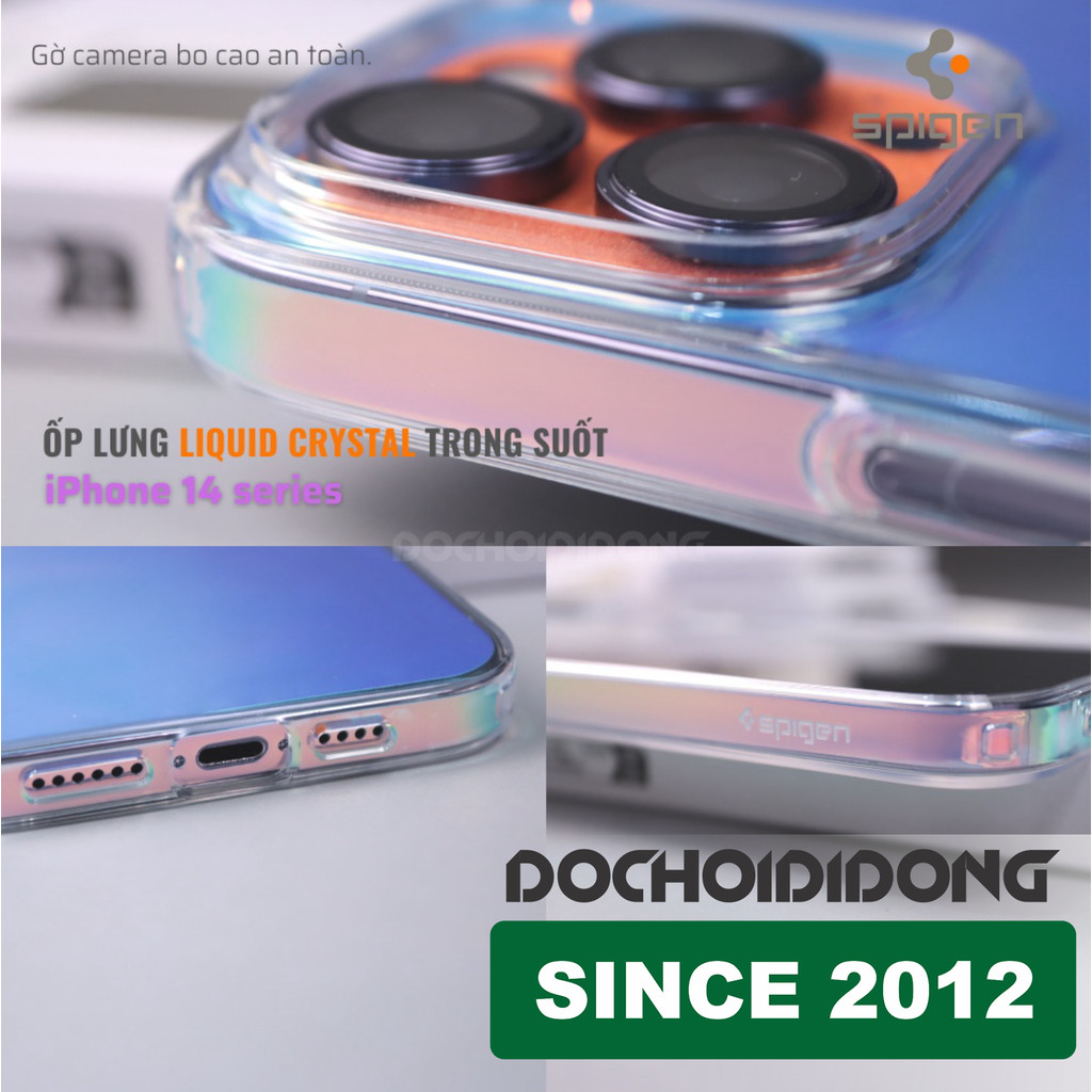 Ốp lưng iPhone 14 Pro Max ( 14, 14 Plus, 14 Pro ) Spigen Liquid Crystal