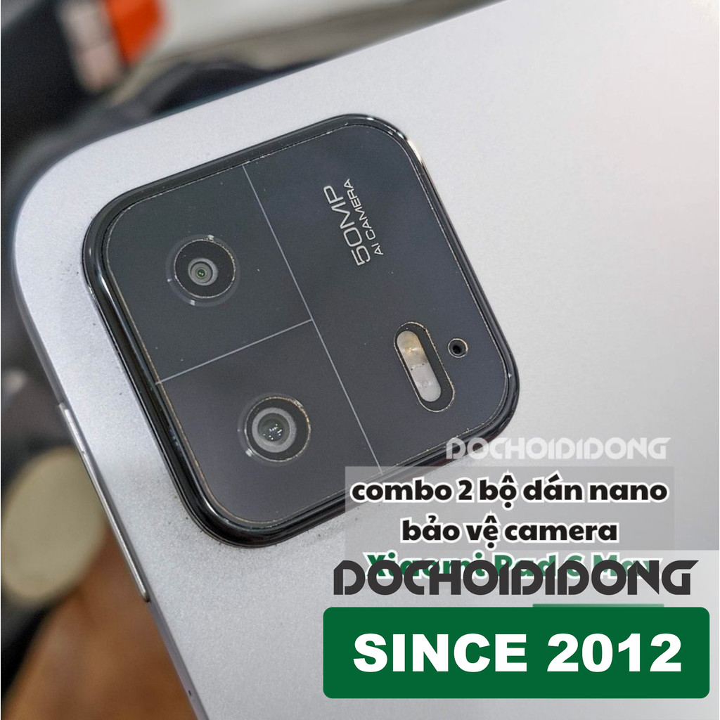 Combo 2 bộ dán bảo vệ camera xiao-mi Pad 6 Max tăng cường lực chống vỡ nguyên liệu nhựa nano cao cấp