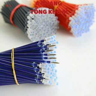 Combo 100 Ngòi bút gel ruột bút gel 0.5mm 13cm lắp vừa các loại bút gel nắp cài Bút Resun, Bút Muji, Bút Deli, Bút chữ A