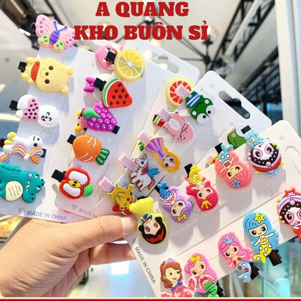 (Combo Set 10 - Kẹp Tóc Cho Bé) Kẹp Tóc, Cặp Tóc Mái Kiểu Hoạt Hình Xinh Xắn Cho Bé Gái - #kep_toc_c