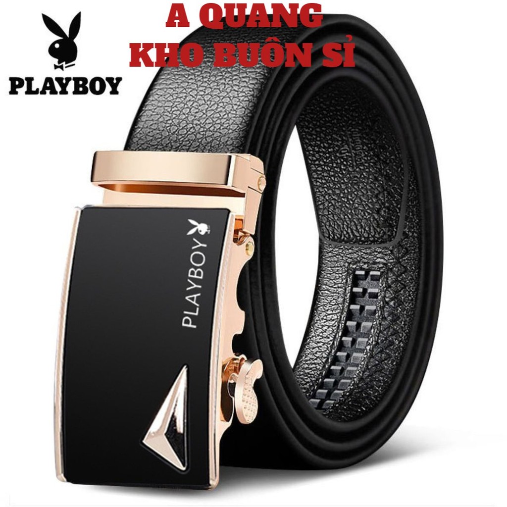 Thắt Lưng Nam Khóa Tự Động Hàng Hiệu Dây Thắt Lưng Da Cao Cấp Dây Nịt Nam Da Bò 100% Chính Hãng PLAY