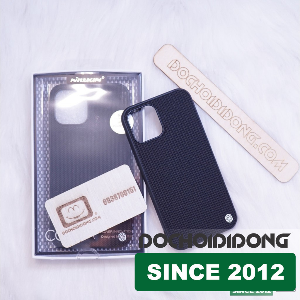 Ốp Lưng IPhone 12 Pro Max Mini Nillkin Lưng Vải Bố