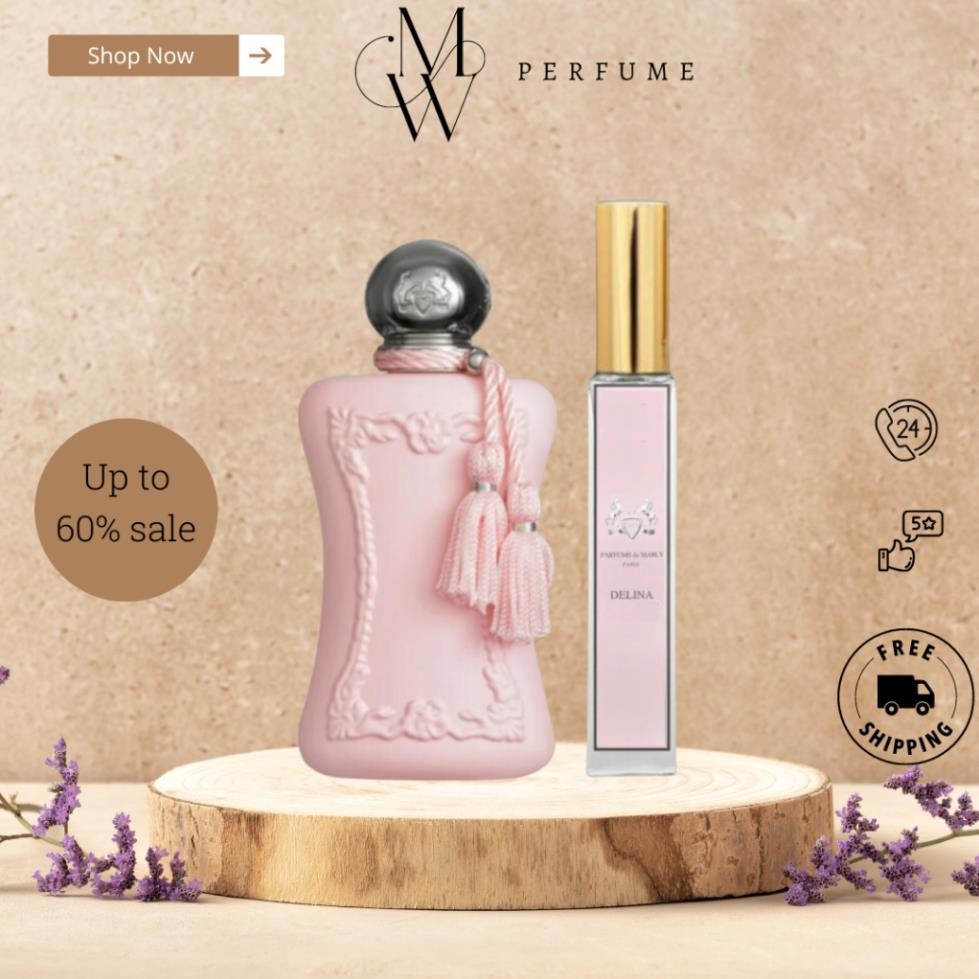 Nước Hoa Nữ Delina EDP hương thơm ngọt ngào, tiểu thư, kiêu sa chiết 10ml