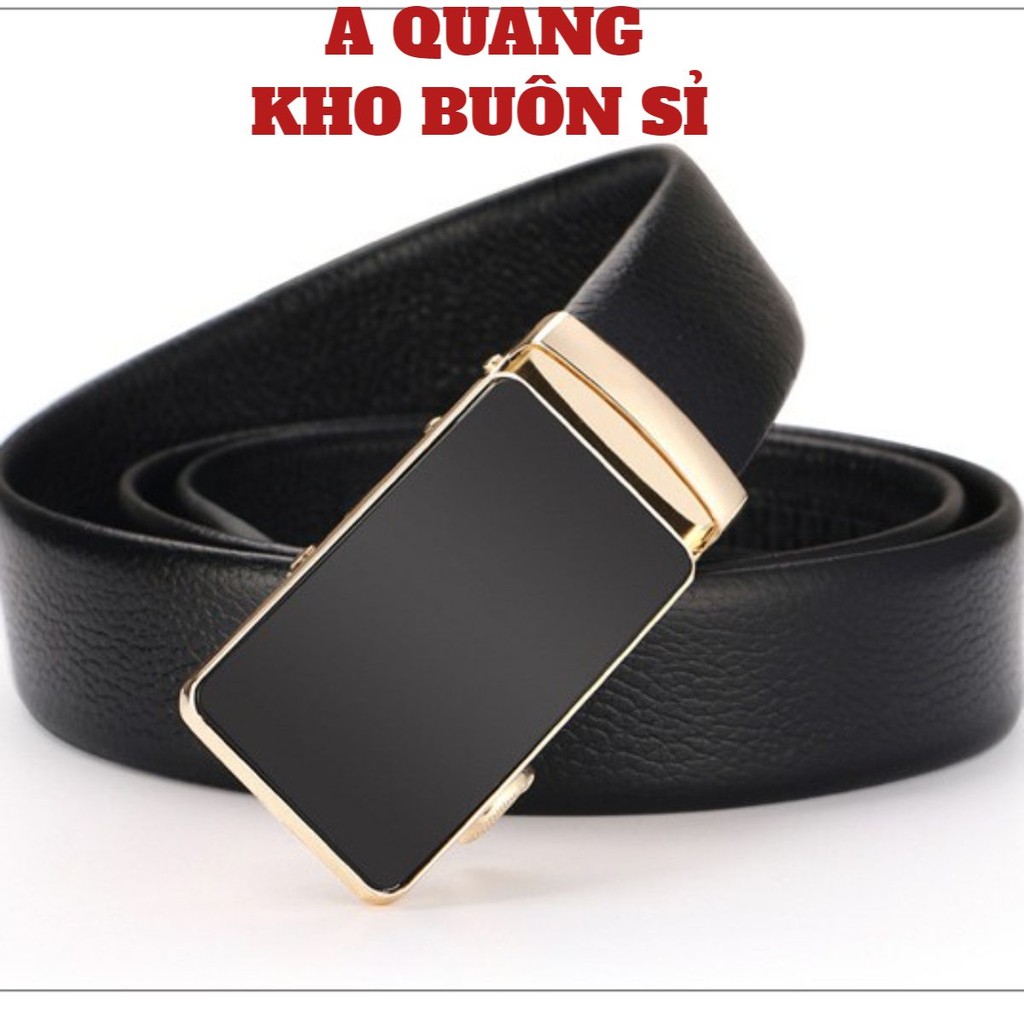 Thắt Lưng Nam LV Khóa Tự Động Dây Da Cao Cấp Dây Nịt Nam Da Bò 100% Hàng Hiệu Chính Hãng Mặt Bạc Nam