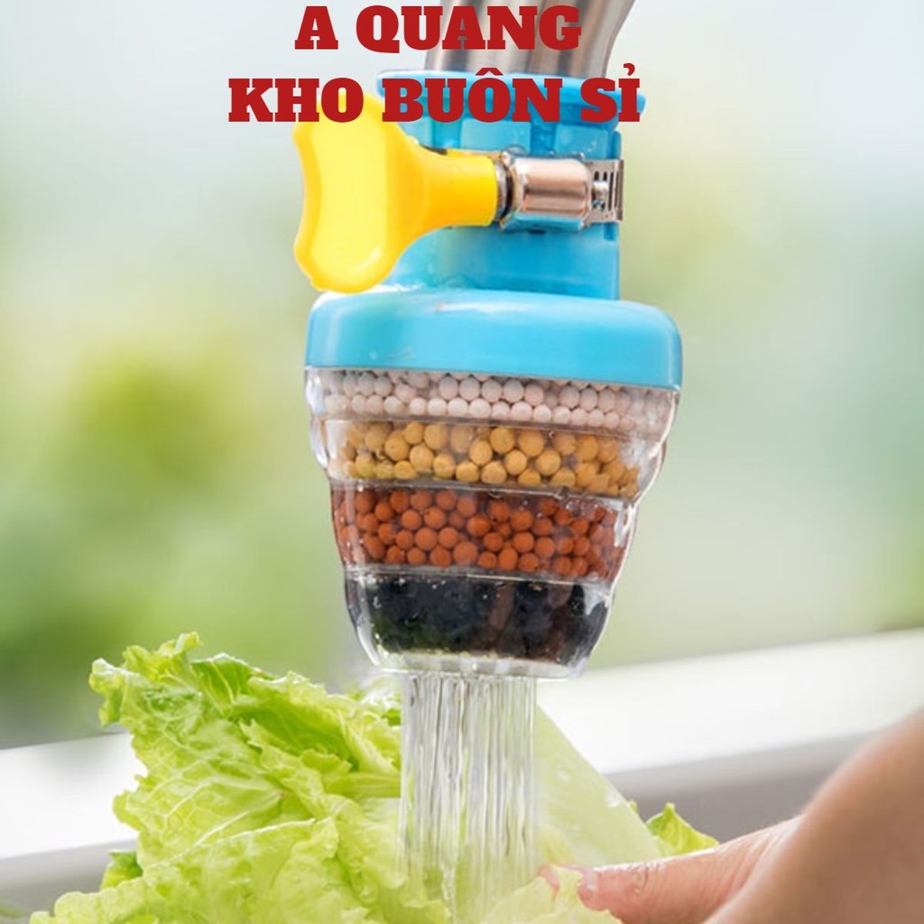 Đầu Lọc Nước Trực Tiếp Tại Vòi Siêu Sạch 6 Tầng Lọc Nước Mini Có Co Tăng Giảm - Đầu vòi lọc nước 6 t