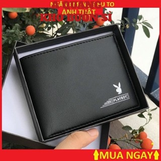 Ví nam PLAYBOY chất đẹp thời trang hàng hiệu cao cấp, Bóp ví da PU xịn phong cách trẻ nam tính nhập khẩu chính hãng LV