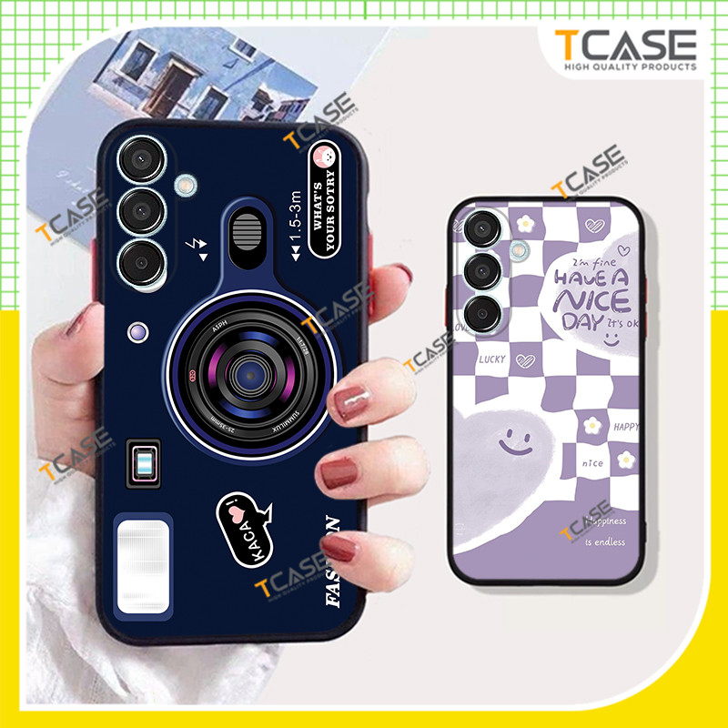 Ốp lưng Samsung M15 5G, Samsung F15 5G in hình họa tiết Caro  Ốp chống sốc - Tcase