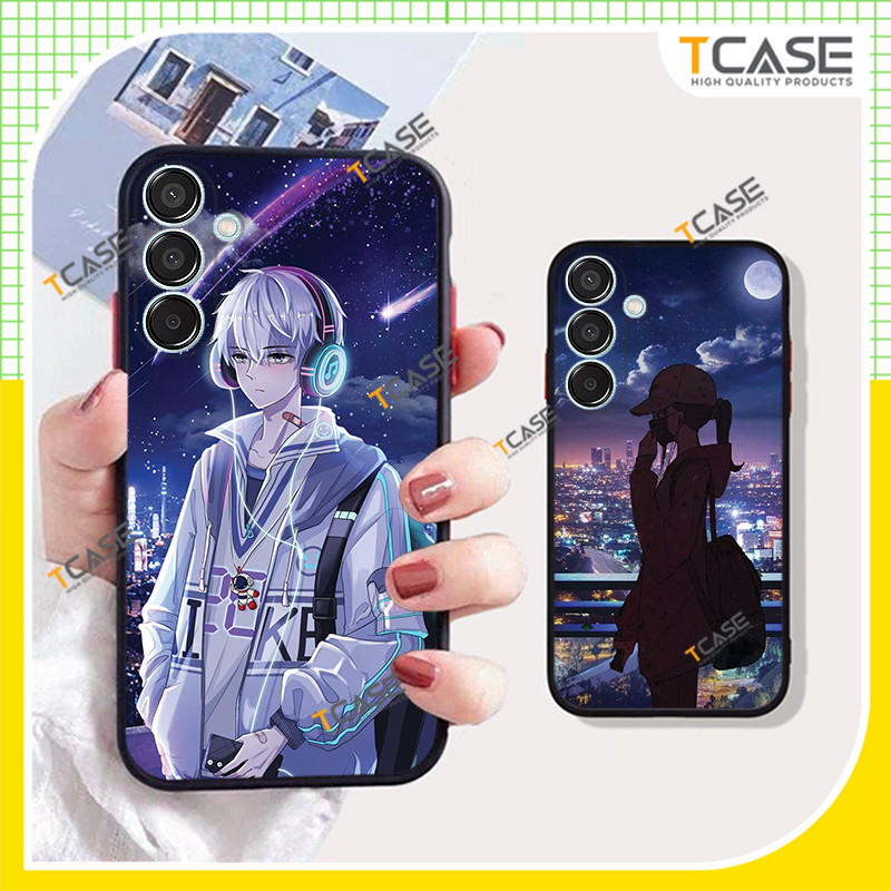 Ốp lưng Samsung M15 5G, Samsung F15 5G in hình Anime tâm trạng Ốp chống sốc - Tcase