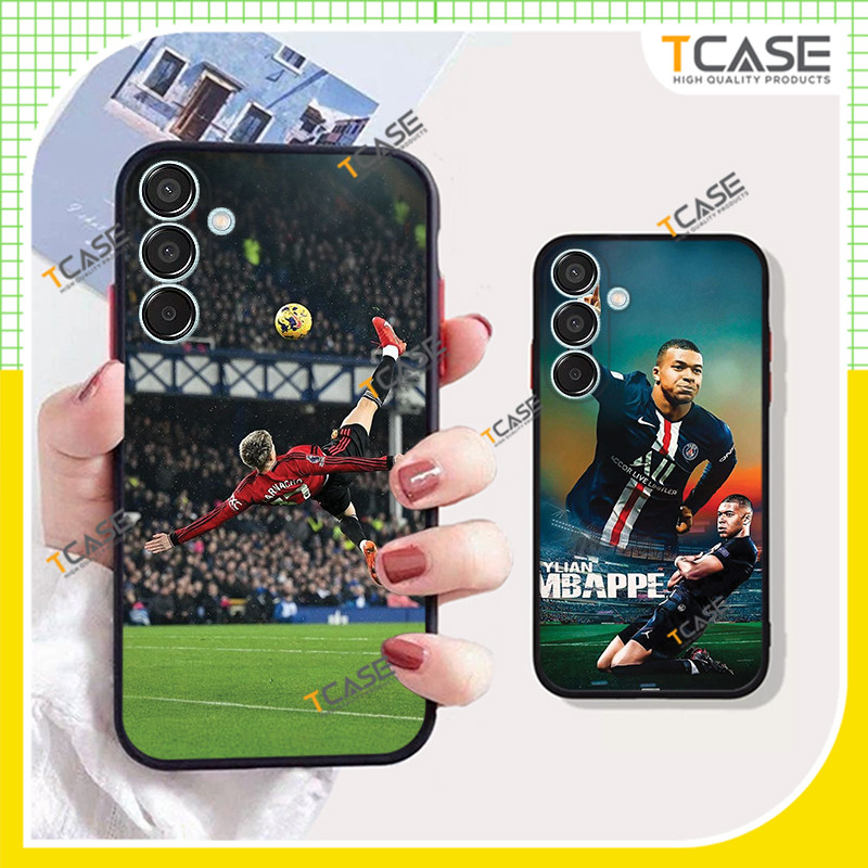 Ốp lưng Samsung M15 5G, Samsung F15 5G in hình MBAPPE và GARNACHO Ốp chống sốc - Tcase