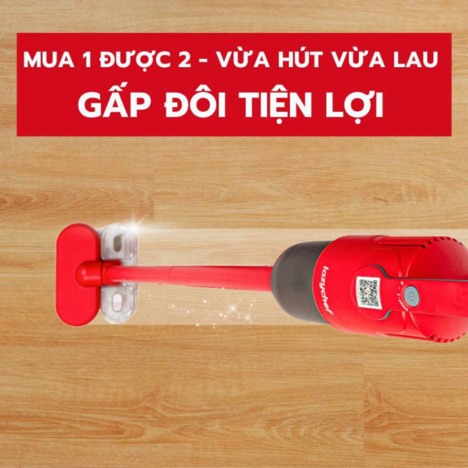 Máy Hút Bụi Lau Nhà Không Dây 3S Lazychef - Máy Hút Bụi Tích Điện - Bảo Hành Chính Hãng 12 Tháng