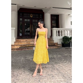 Váy xếp ly ngực Lep' 1VA01890VA